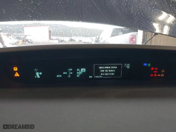 2012 Toyota Prius One with VIN JTDKN3DU1C1544126, listed as a IAAI auction lot 41896219 with 75,859 mi miles. Bid and sale history available at carsss.com. Image 7.