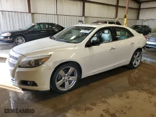 2013 Chevrolet Malibu LTZ with VIN 1G11J5SX6DF284142, listed as a Copart auction lot 47541375 with 154,998 mi miles and Salvage Title. Bid and sale history available at carsss.com. Image 1.