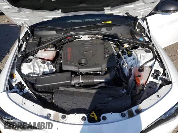 2020 Alfa Romeo Giulia Ti Sport with VIN ZARFAMBN8L7634911, listed as a Copart auction lot 80492774 with 21,056 mi miles and Salvage title. Bid and sale history available at DreamBid. Image 11.