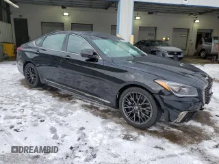 2018 Genesis G80 3.3T Sport with VIN KMHGN4JB5JU222384, listed as a Copart auction lot 42036785 with 38,516 mi miles and Salvage Title. Bid and sale history available at carsss.com. Image 4.