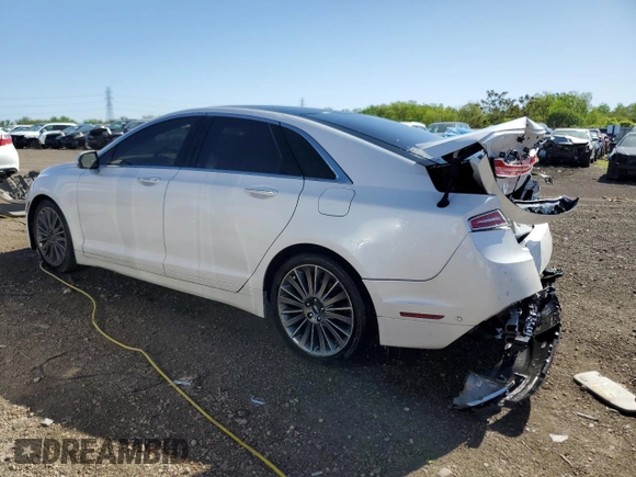 2014 Lincoln MKZ with VIN 3LN6L2JK0ER819896, listed as a Copart auction lot 57110025 with Not provided miles and Salvage title. Bid and sale history available at DreamBid. Image 2.