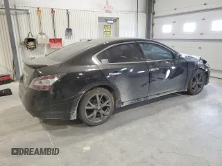 2013 Nissan Maxima SV with VIN 1N4AA5AP2DC813053, listed as a Copart auction lot 57273665 with 106,436 mi miles and Salvage title. Bid and sale history available at DreamBid. Image 3.
