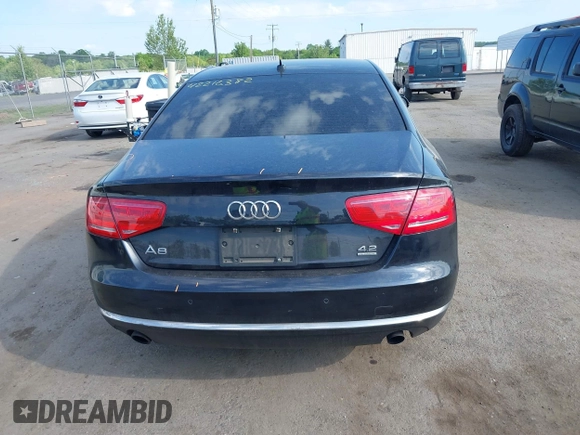 2012 Audi A8 with VIN WAUAVAFD8CN029546, listed as a IAAI auction lot 42216382 with 144,989 mi miles and . Bid and sale history available at DreamBid. Image 16.