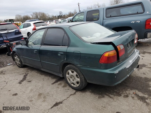 1999 Honda Civic VP with VIN 2HGEJ6612XH519340, listed as a Copart auction lot 45510895 with 192,955 mi miles and Salvage Title. Bid and sale history available at carsss.com. Image 2.