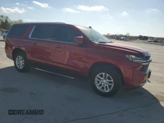 2022 Chevrolet Suburban LT with VIN 1GNSKCKD1NR161696, listed as a Copart auction lot 52105165 with 84,389 mi miles and Clean Title. Bid and sale history available at DreamBid. Image 4.