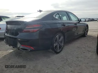 2023 Genesis G70 Sport Advanced with VIN KMTG54SE4RU137126, listed as a Copart auction lot 77976614 with 14,048 mi miles and Non Repairable. Bid and sale history available at DreamBid. Image 3.