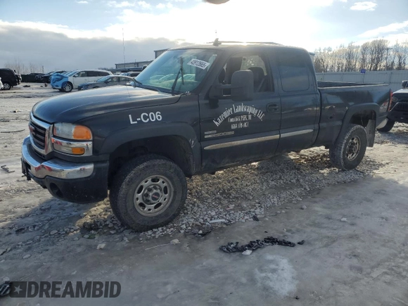 2006 GMC Sierra 2500HD SLT with VIN 1GTHK29D56E291203, listed as a Copart auction lot 43912665 with Not provided miles and Salvage title. Bid and sale history available at DreamBid. Image 1.