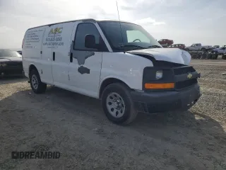 2011 Chevrolet Express Cargo with VIN 1GCSGAFX1B1142157, listed as a Copart auction lot 45714195 with 209,939 mi miles and Salvage title. Bid and sale history available at DreamBid. Image 4.
