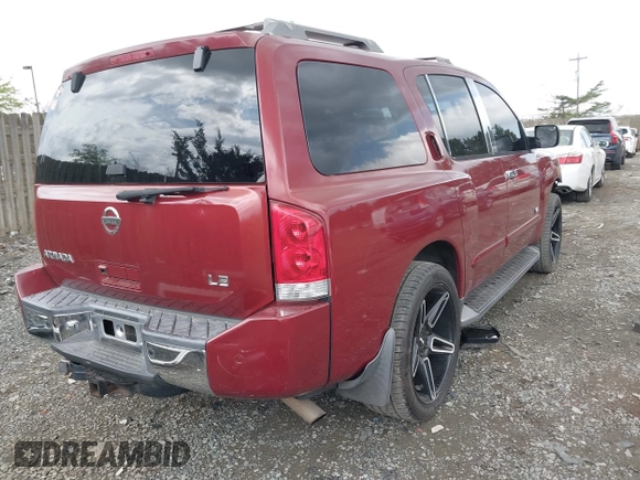 2005 Nissan Armada SE z VIN 5N1AA08B35N728697, wystawiony jako IAAI lot #42026114 z przebiegiem 107 823 mil mil oraz . Historia ofert i sprzedaży dostępna na DreamBid. Obrazek 4.