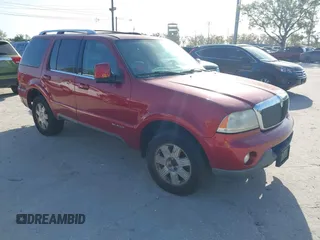 2004 Lincoln Aviator Luxury with VIN 5LMEU88H24ZJ52553, listed as a IAAI auction lot 41715408 with 100,920 mi miles and . Bid and sale history available at DreamBid. Image 1.