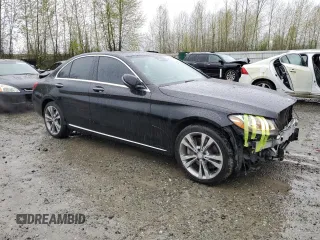 2016 Mercedes-Benz C 300 Luxury with VIN 55SWF4KB6GU155838, listed as a Copart auction lot 52011555 with 90,458 mi miles and Salvage Title. Bid and sale history available at carsss.com. Image 4.