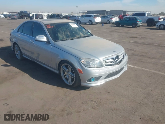 2009 Mercedes-Benz C-Class 3.5L Sport with VIN WDDGF56XX9R049848, listed as a IAAI auction lot 41263587 with 96,743 mi miles. Bid and sale history available at carsss.com. Image 1.