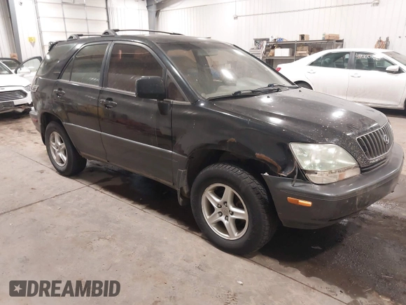 2000 Lexus RX 300 with VIN JT6HF10UXY0148184, listed as a IAAI auction lot 41497509 with 210,274 mi miles. Bid and sale history available at carsss.com. Image 1.