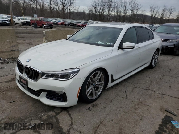 2016 BMW 7 Series 750i xDrive with VIN WBA7F2C59GG419785, listed as a Copart auction lot 72861392 with 0 mi miles. Bid and sale history available at carsss.com. Image 1.
