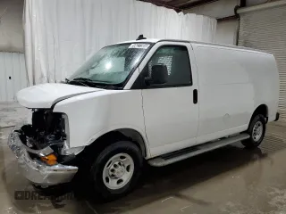 2023 Chevrolet Express Cargo with VIN 1GCWGAFPXP1244131, listed as a Copart auction lot 59627305 with 15,016 mi miles and Clean title. Bid and sale history available at DreamBid. Image 1.