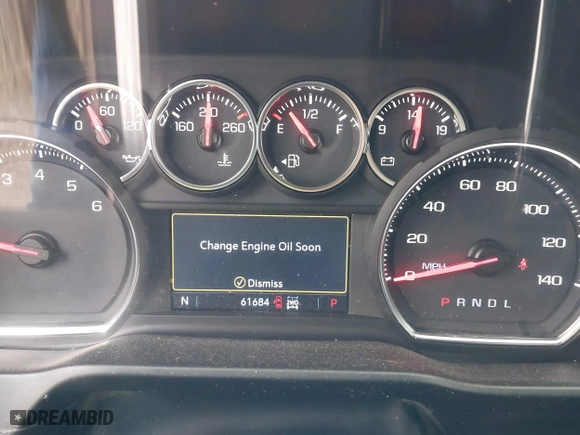 2019 Chevrolet Silverado 1500 LTZ with VIN 3GCUYGEL9KG228891, listed as a IAAI auction lot 41053828 with 61,684 mi miles. Bid and sale history available at carsss.com. Image 7.