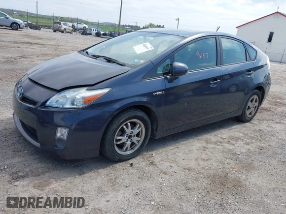 2010 Toyota Prius II with VIN JTDKN3DU5A0140135, listed as a IAAI auction lot 42069637 with 234,536 mi miles. Bid and sale history available at carsss.com. Image 2.