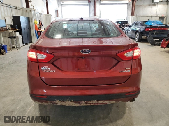2014 Ford Fusion SE Hybrid with VIN 3FA6P0LUXER204791, listed as a Copart auction lot 61724945 with 132,095 mi miles and Clean title. Bid and sale history available at DreamBid. Image 6.