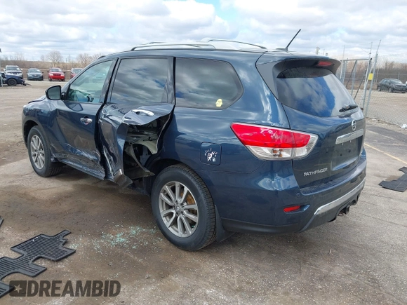 2014 Nissan Pathfinder SL with VIN 5N1AR2MM2EC712191, listed as a IAAI auction lot 42026657 with 157,534 mi miles and . Bid and sale history available at carsss.com. Image 3.