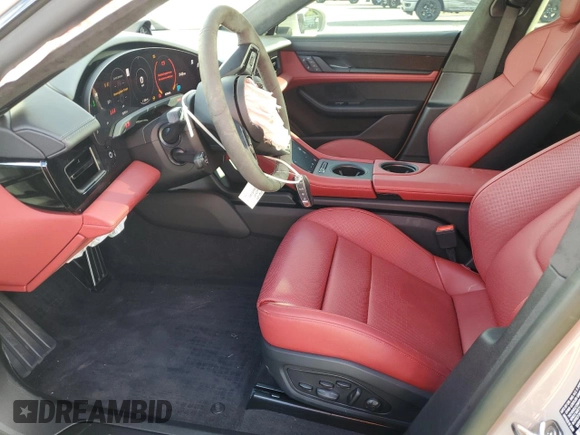 2023 Porsche Taycan GTS with VIN WP0AD2Y1XPSA47197, listed as a Copart auction lot 75230133 with 15,292 mi miles and . Bid and sale history available at DreamBid. Image 7.
