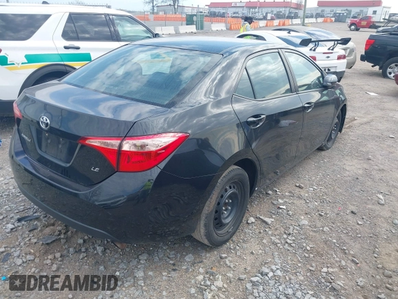 2019 Toyota Corolla L with VIN 2T1BURHE9KC236995, listed as a IAAI auction lot 41900101 with 162,810 mi miles. Bid and sale history available at carsss.com. Image 4.