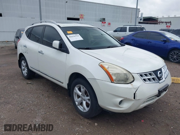 2011 Nissan Rogue S z VIN JN8AS5MV7BW298195, wystawiony jako IAAI lot #42156324 z przebiegiem 167 543 mil mil oraz . Historia ofert i sprzedaży dostępna na DreamBid. Obrazek 1.