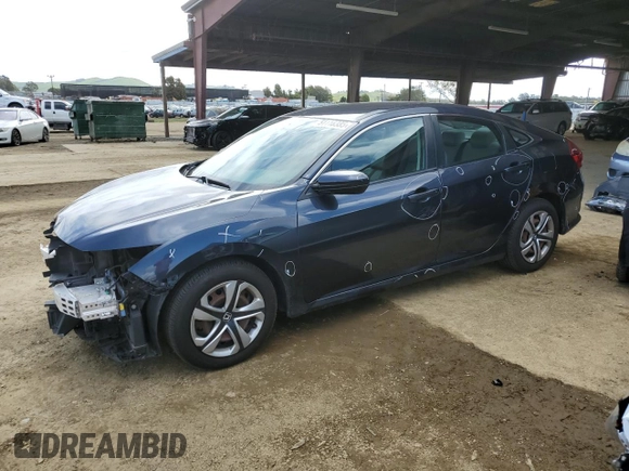 2017 Honda Civic Sedan LX with VIN 19XFC2F65HE215420, listed as a Copart auction lot 51118385 with 96,253 mi miles and Salvage Title. Bid and sale history available at carsss.com. Image 1.
