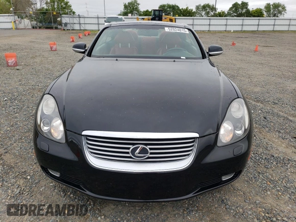 2005 Lexus SC 430 z VIN JTHFN48Y650061629, wystawiony jako Copart lot #52024015 z przebiegiem 121 450 mil mil oraz Szkoda całkowita • Salvage title. Historia ofert i sprzedaży dostępna na DreamBid. Obrazek 5.