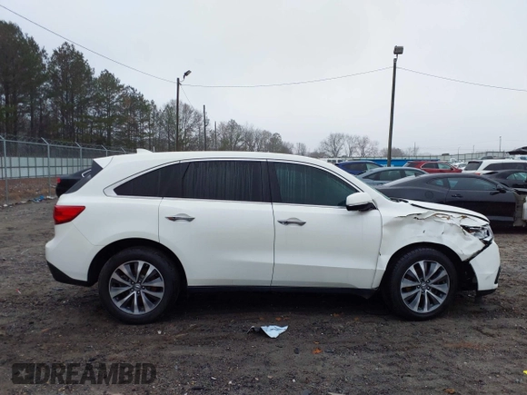 2016 Acura MDX w/Tech with VIN 5FRYD3H49GB008253, listed as a IAAI auction lot 41564115 with 127,500 mi miles. Bid and sale history available at carsss.com. Image 13.