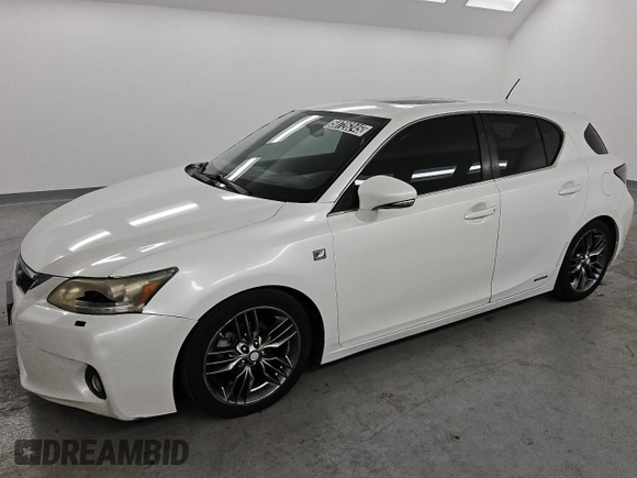 2012 Lexus CT CT 200h with VIN JTHKD5BH3C2050234, listed as a Copart auction lot 50726245 with 93,428 mi miles and Clean Title. Bid and sale history available at carsss.com. Image 1.