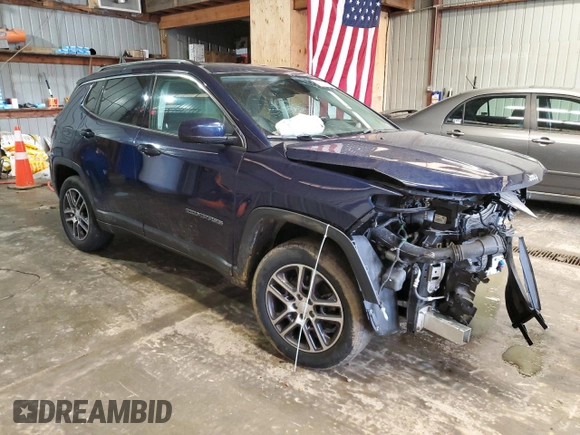 2018 Jeep Compass Latitude with VIN 3C4NJDBB9JT167924, listed as a Copart auction lot 47587475 with 90,146 mi miles and Salvage Title. Bid and sale history available at DreamBid. Image 4.