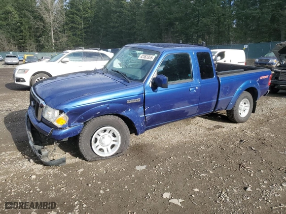 2011 Ford Ranger XLT with VIN 1FTKR4EE5BPA05182, listed as a Copart auction lot 42363355 with 105,166 mi miles and Salvage Title. Bid and sale history available at carsss.com. Image 1.