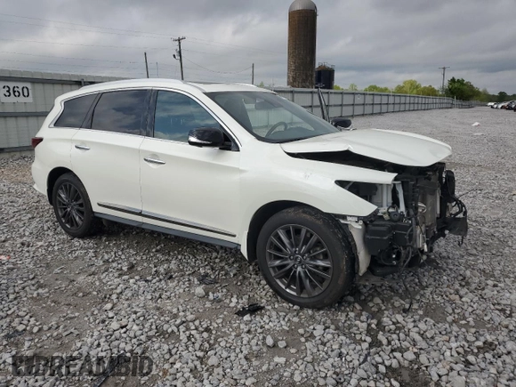 2020 Infiniti QX60 Luxe with VIN 5N1DL0MM6LC528601, listed as a Copart auction lot 49480335 with 63,901 mi miles and Salvage title. Bid and sale history available at DreamBid. Image 4.