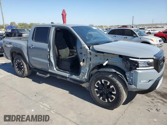 2024 Nissan Frontier PRO-4X with VIN 1N6ED1EK9RN600720, listed as a Copart auction lot 78089574 with 23,662 mi miles and Salvage Title. Bid and sale history available at carsss.com. Image 4.
