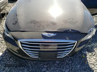 2015 Hyundai Genesis 3.8L with VIN KMHGN4JE6FU073937, listed as a Copart auction lot 55221414 with 51,771 mi miles and Salvage Title. Bid and sale history available at carsss.com. Image 11.