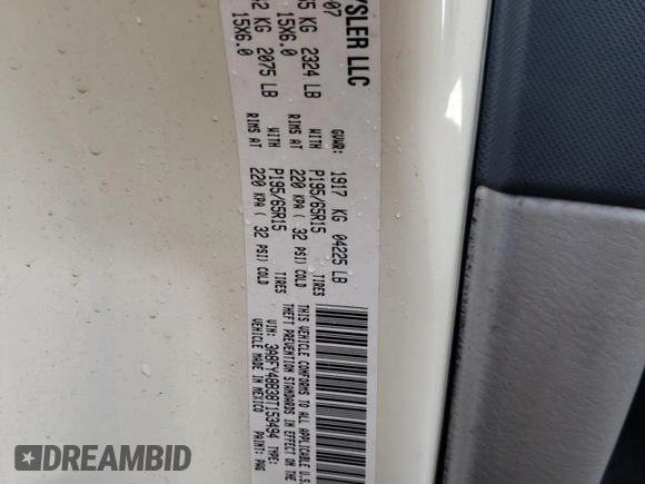 2008 Chrysler PT Cruiser with VIN 3A8FY48B38T153494, listed as a Copart auction lot 78082294 with 113,009 mi miles and Salvage Title. Bid and sale history available at DreamBid. Image 12.