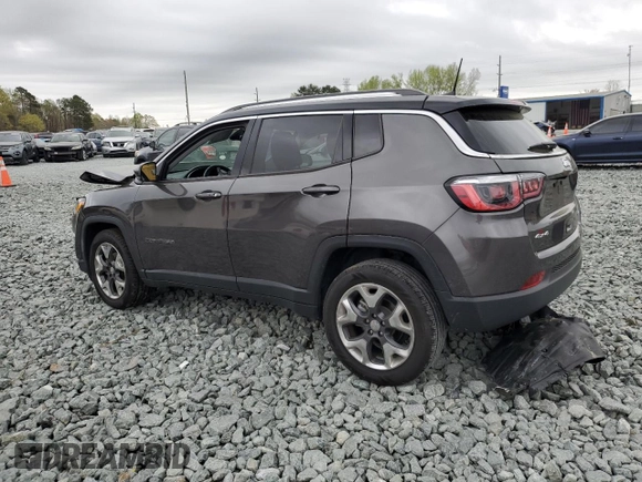 2018 Jeep Compass Limited with VIN 3C4NJDCB7JT266255, listed as a Copart auction lot 51642485 with 0 mi miles and Salvage Title. Bid and sale history available at carsss.com. Image 2.
