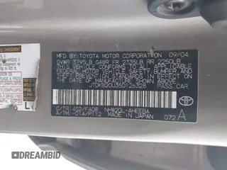 2005 Toyota Prius with VIN JTDKB20U350126328, listed as a IAAI auction lot 42098924 with 237,916 mi miles. Bid and sale history available at carsss.com. Image 9.
