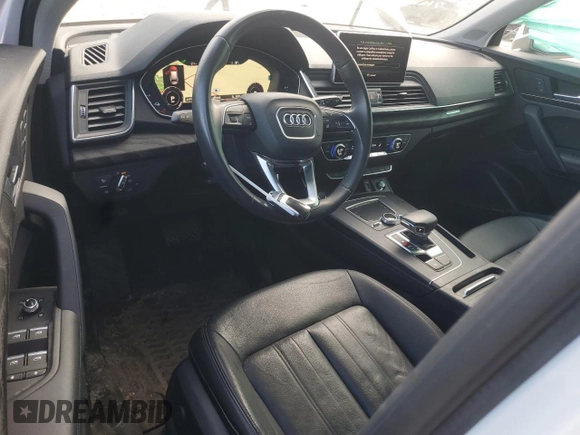 2020 Audi Q5 Premium Plus with VIN WA1E2AFYXL2056002, listed as a Copart auction lot 50502745 with 25,245 mi miles and Salvage title. Bid and sale history available at DreamBid. Image 8.