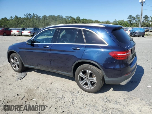 2019 Mercedes-Benz GLC 300 with VIN WDC0G4JB1K1002639, listed as a Copart auction lot 58216615 with 52,160 mi miles and Salvage title. Bid and sale history available at DreamBid. Image 2.