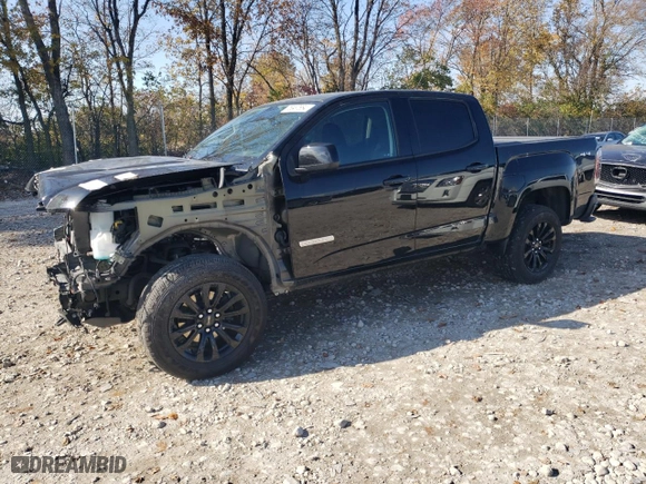 2022 GMC Canyon 4WD Elevation with VIN 1GTG6CEN8N1328609, listed as a Copart auction lot 76987884 with 15,026 mi miles and Salvage Title. Bid and sale history available at carsss.com. Image 1.