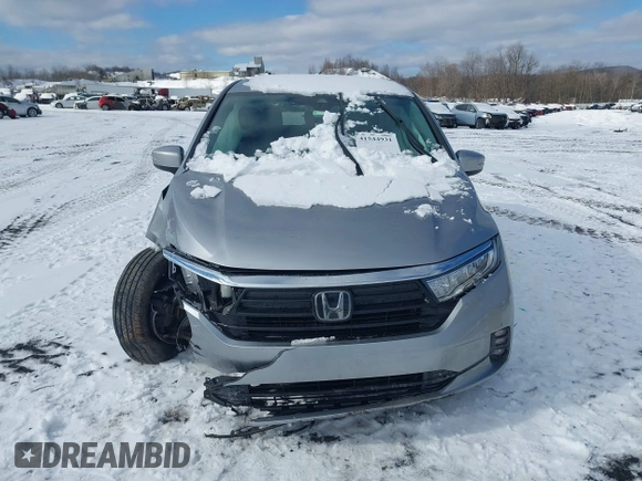 2022 Honda Odyssey EX with VIN 5FNRL6H51NB052313, listed as a IAAI auction lot 41544931 with 38,057 mi miles and . Bid and sale history available at DreamBid. Image 12.