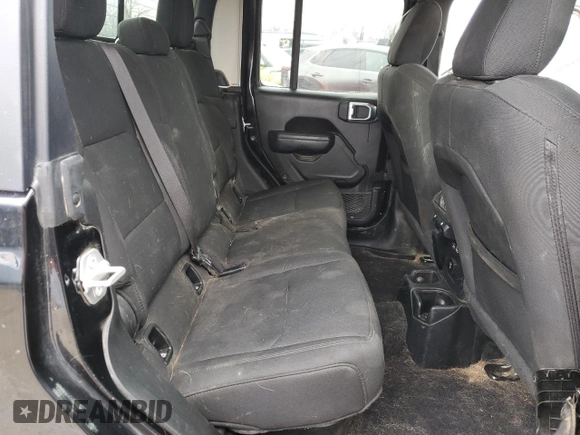 2022 Jeep Gladiator Sport S with VIN 1C6HJTAG3NL108851, listed as a Copart auction lot 38134614 with 17,017 mi miles and Salvage title. Bid and sale history available at DreamBid. Image 11.