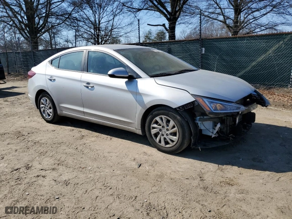 2019 Hyundai Elantra SE with VIN 5NPD74LF8KH455267, listed as a Copart auction lot 46378155 with 117,415 mi miles and Salvage Title. Bid and sale history available at carsss.com. Image 4.