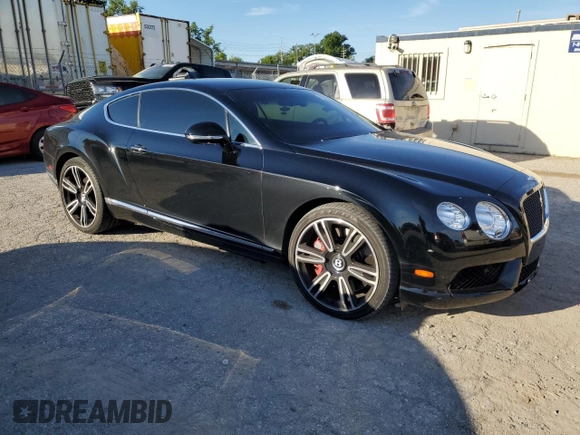 2014 Bentley Continental GT with VIN SCBFT7ZA2EC090234, listed as a Copart auction lot 52746304 with 40,309 mi miles and Salvage Title. Bid and sale history available at DreamBid. Image 4.