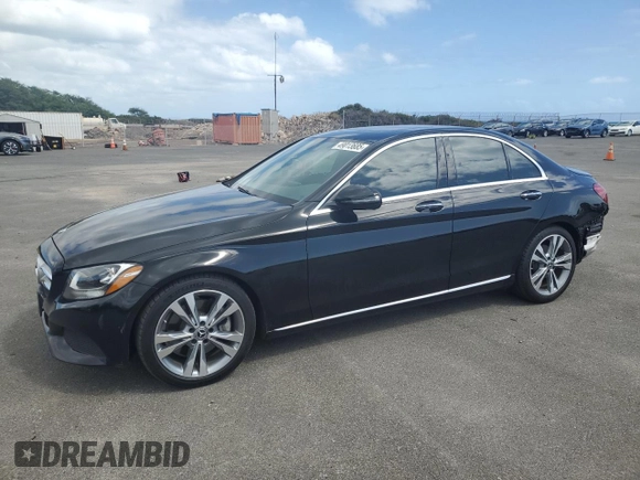 2018 Mercedes-Benz C with VIN 55SWF4JB2JU248767, listed as a Copart auction lot 49013685 with 29,055 mi miles and Clean Title. Bid and sale history available at carsss.com. Image 1.