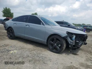 2025 Honda Accord Sport-L with VIN 1HGCY2F7XSA010975, listed as a Copart auction lot 57308645 with 13,742 mi miles and Salvage title. Bid and sale history available at DreamBid. Image 4.