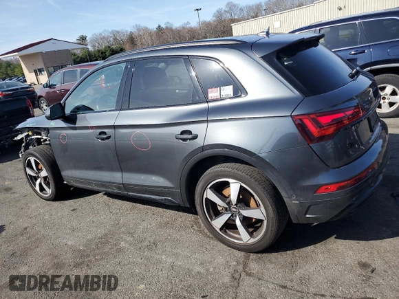 2022 Audi Q5 S line Prestige with VIN WA1FAAFY5N2055690, listed as a Copart auction lot 51058665 with 27,129 mi miles and Salvage Title. Bid and sale history available at carsss.com. Image 2.