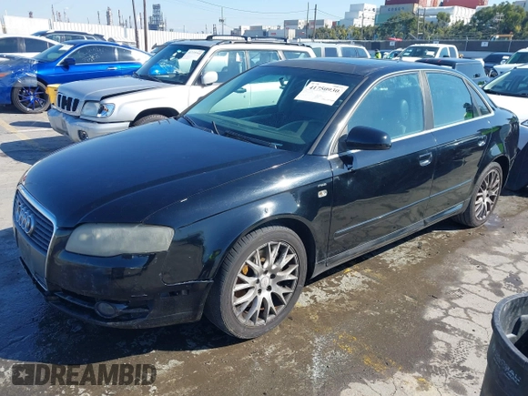 2008 Audi A4 2.0T with VIN WAUAF78E58A154637, listed as a IAAI auction lot 41750930 with Not provided miles and . Bid and sale history available at DreamBid. Image 2.