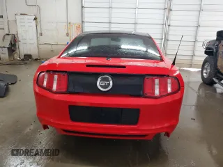 2013 Ford Mustang GT with VIN 1ZVBP8CF8D5263930, listed as a Copart auction lot 55014525 with 166,983 mi miles and Salvage title. Bid and sale history available at DreamBid. Image 6.